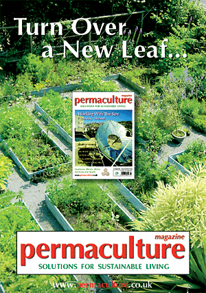 Permaculture Magazine Flier - Turn Over A New Leaf